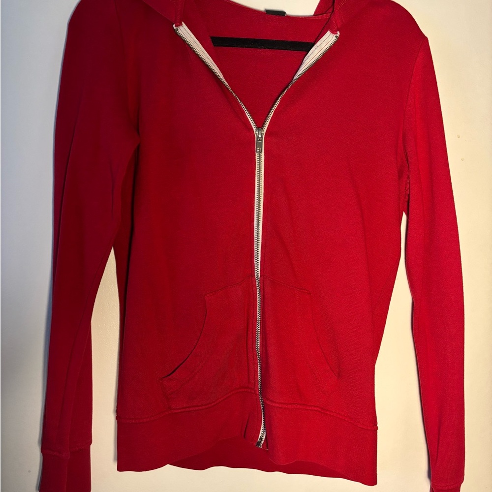 Red Women's Zip-Up Hoodie